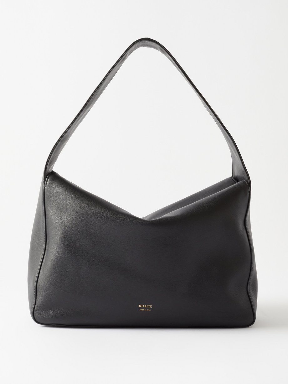 Black Elena leather shoulder bag | Khaite | MATCHESFASHION UK