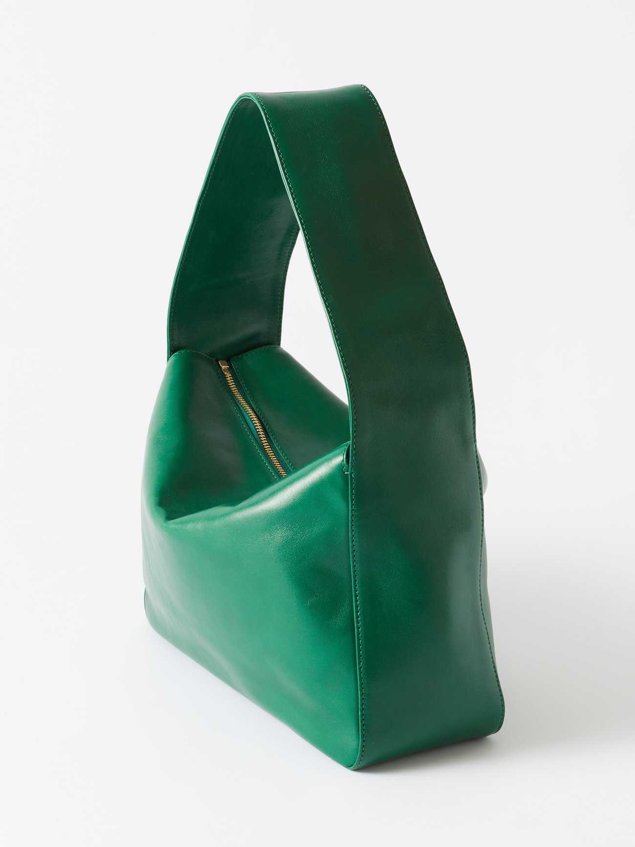 The Elena Bag in Forest Green Vintage Calf Leather– KHAITE
