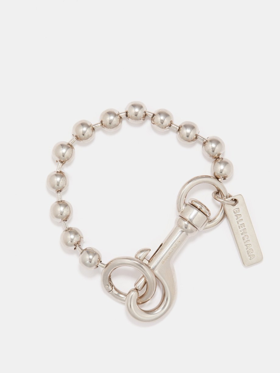 Logo Hoop Bracelet in Silver  Balenciaga  Mytheresa