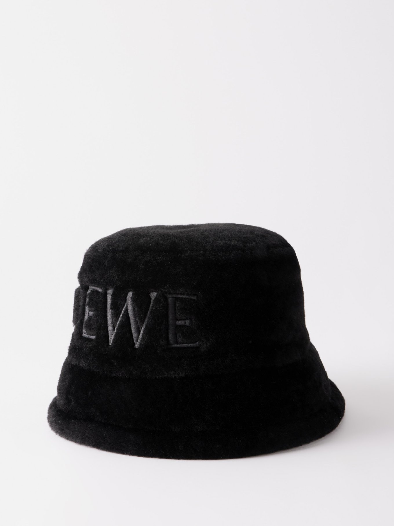Loewe bucket hat in shearling Vanilla - LOEWE