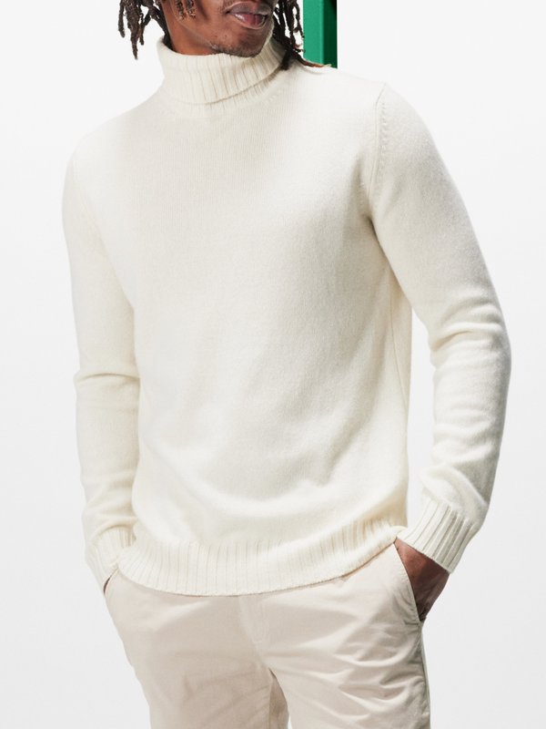Thom Sweeney Roll-neck cashmere sweater