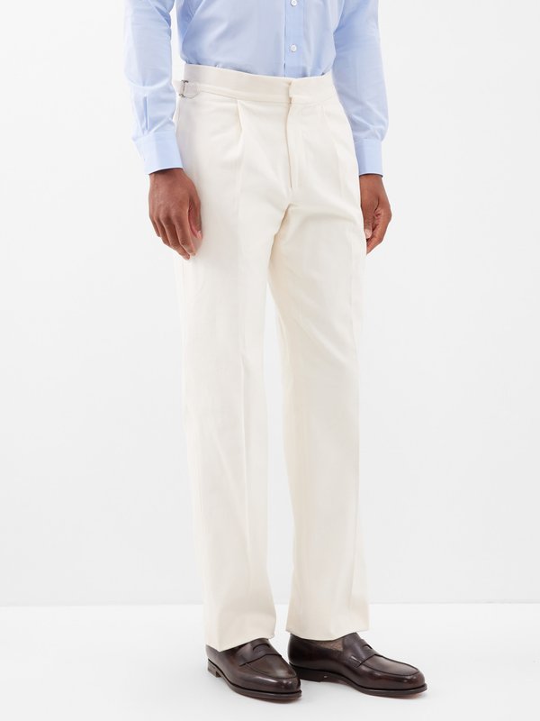 Trousers Pleated Cotton Trousers 30195506