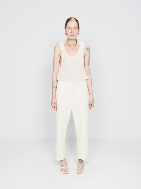 Relaxed Wide Leg Tuxedo Trousers | Clothing Sale | The White Company UK