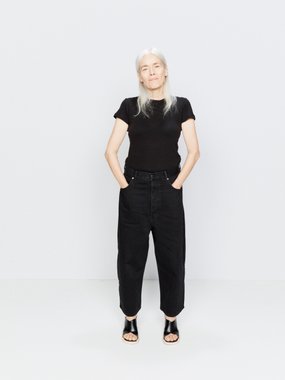 Baggy Low Rise Asymmetric Waistbboyfriend Jean