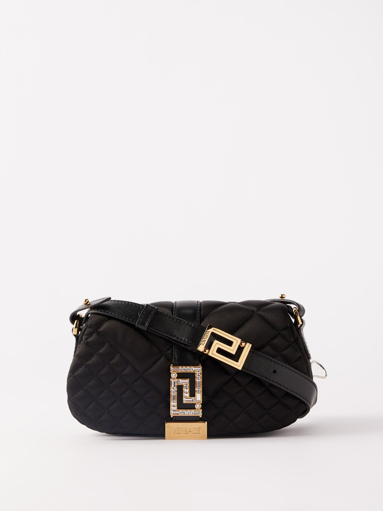 Versace One Shoulder Crossbody Bag in Black