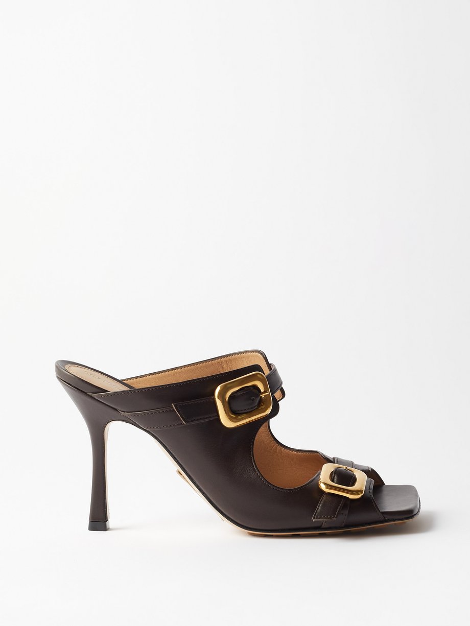 Brown Stretch 90 leather sandals | Bottega Veneta | MATCHES UK