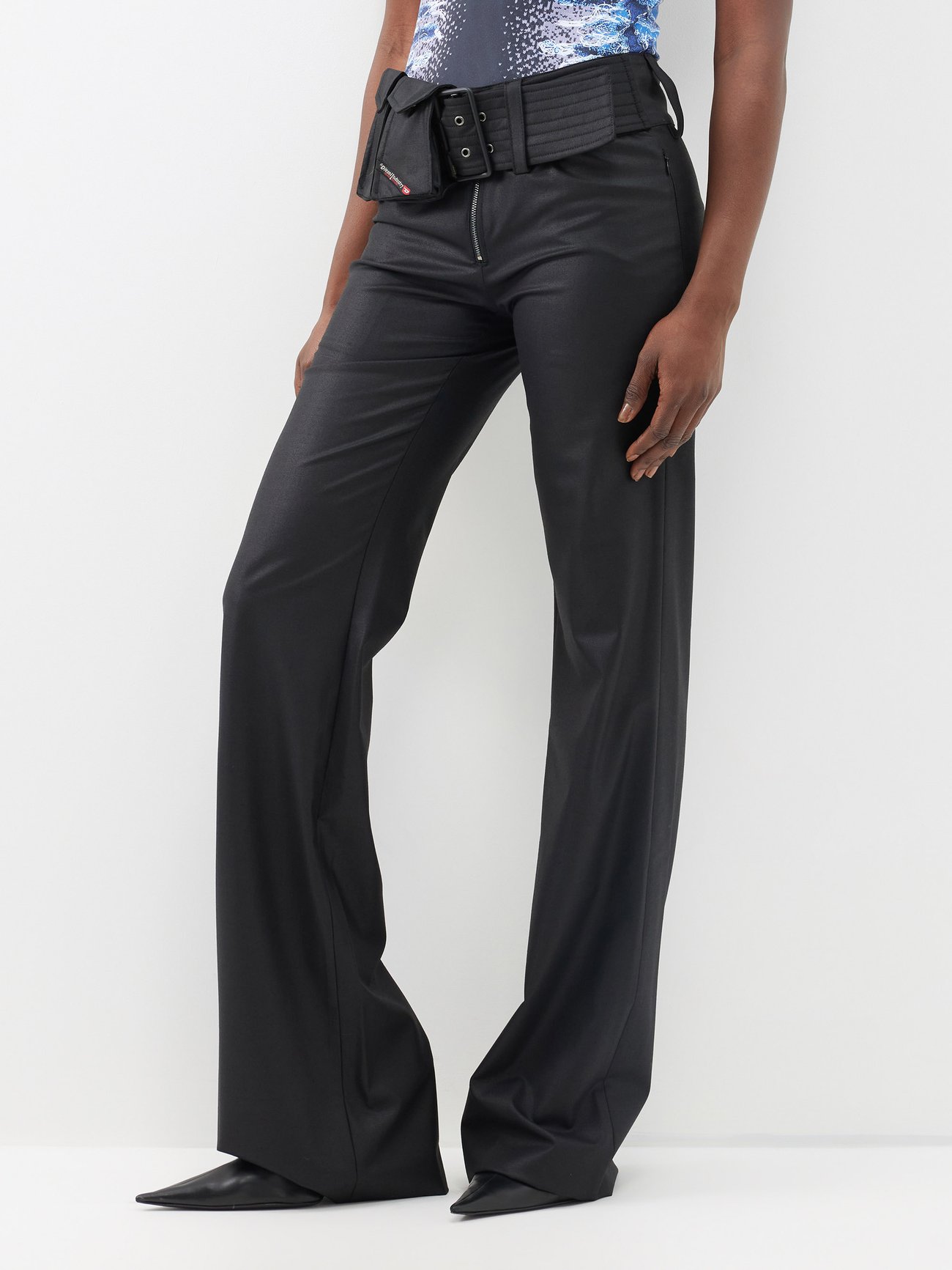 P-frelana belt-pouch canvas trousers