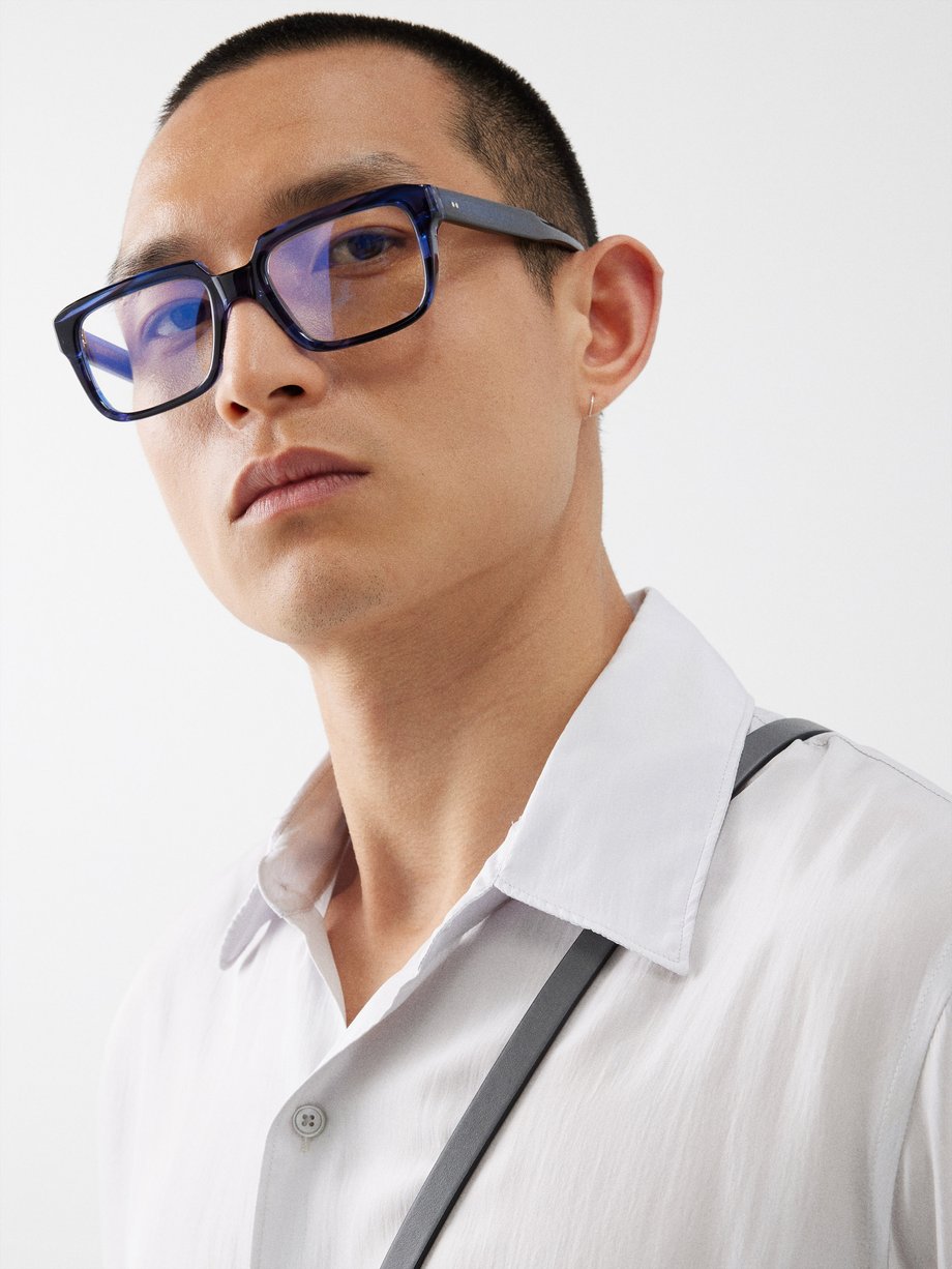 Blue 9289 square acetate glasses | Cutler And Gross | MATCHESFASHION UK