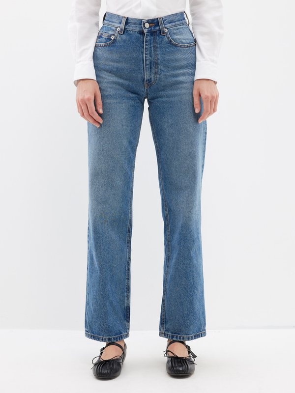 Blue Lily wide-leg jeans | Molly Goddard | MATCHES UK