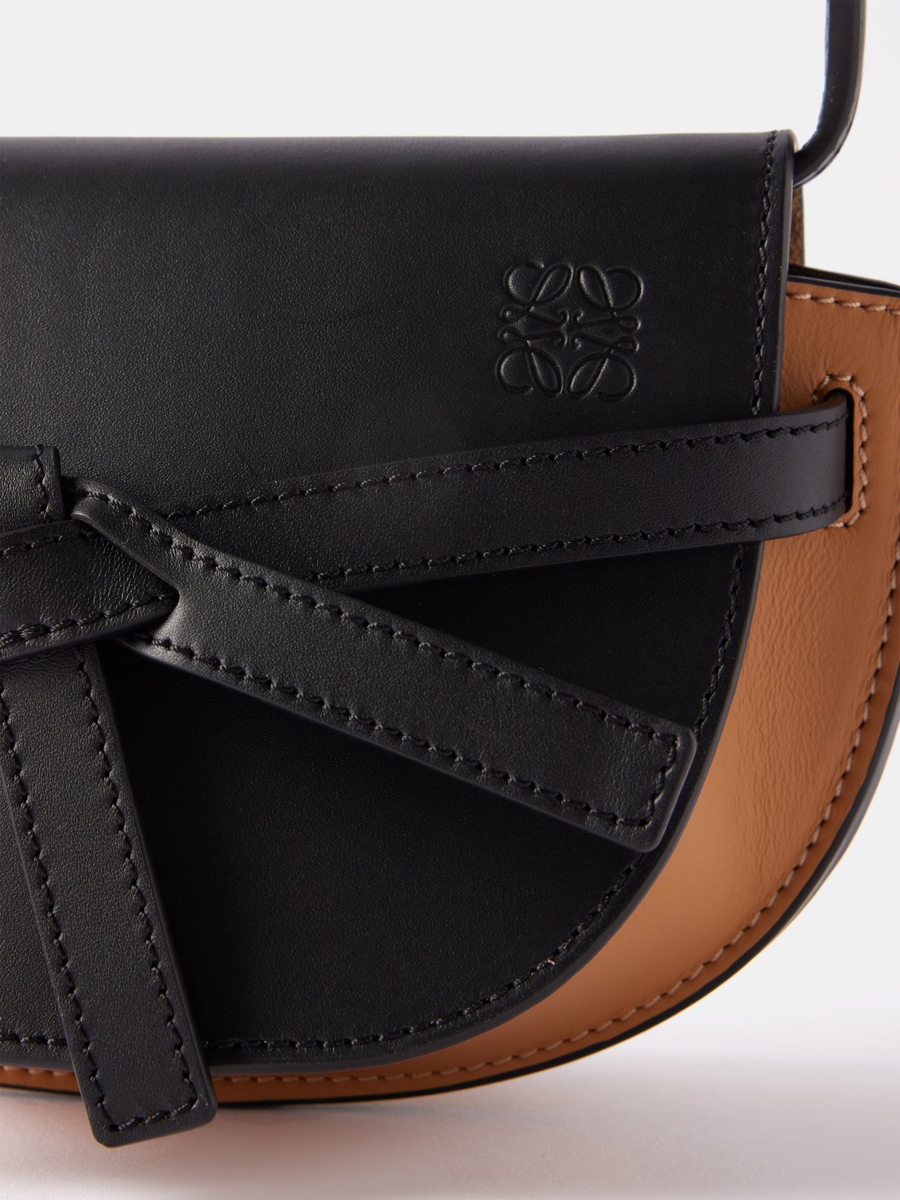 Gate leather crossbody bag Loewe Black in Leather - 23473547