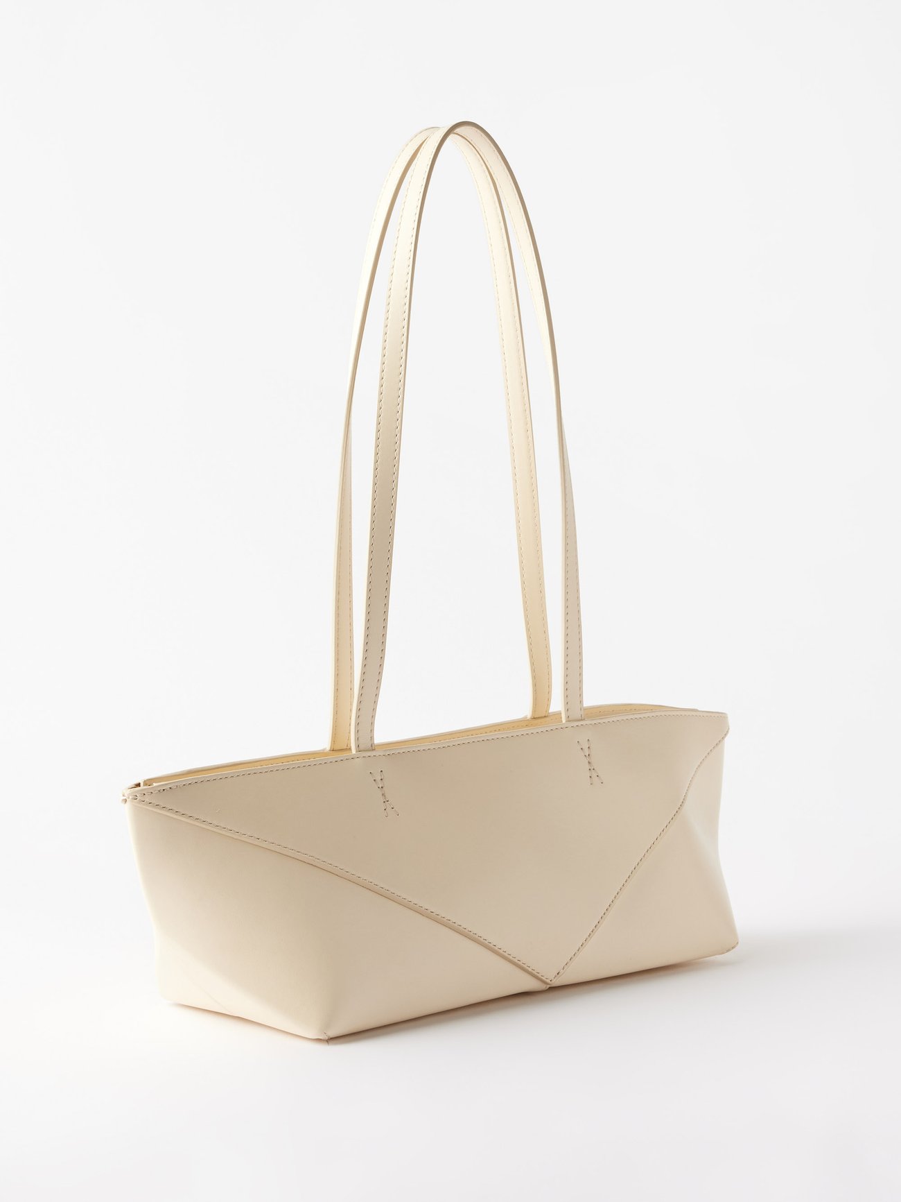 Loewe White Canvas Bucket Bag