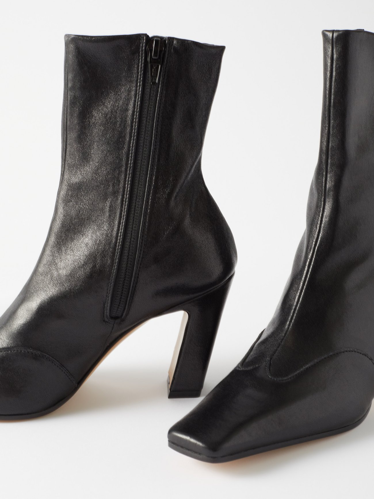 Black Nevada 85 stretch-leather ankle boots | Khaite