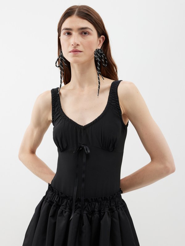 Simone Rocha bow-embellished stretch-jersey Bodysuit - Farfetch