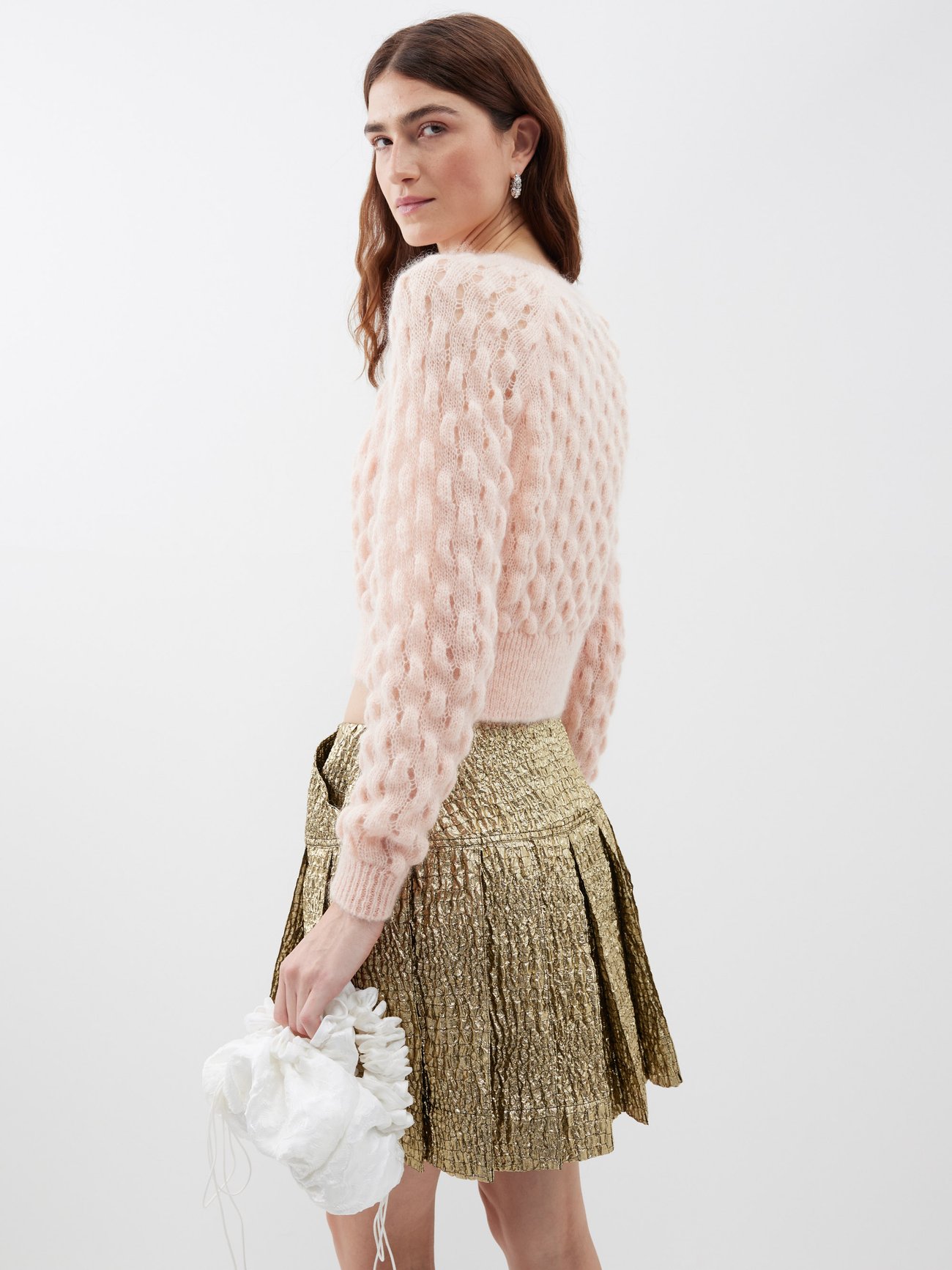 Pink Chunky-knit mohair-blend sweater | Simone Rocha