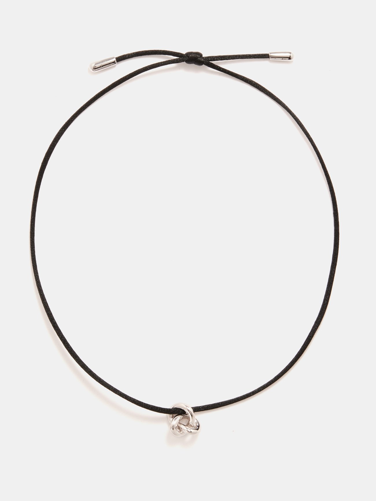 Silver Cord Knot Necklace  Otiumberg Jewellery London