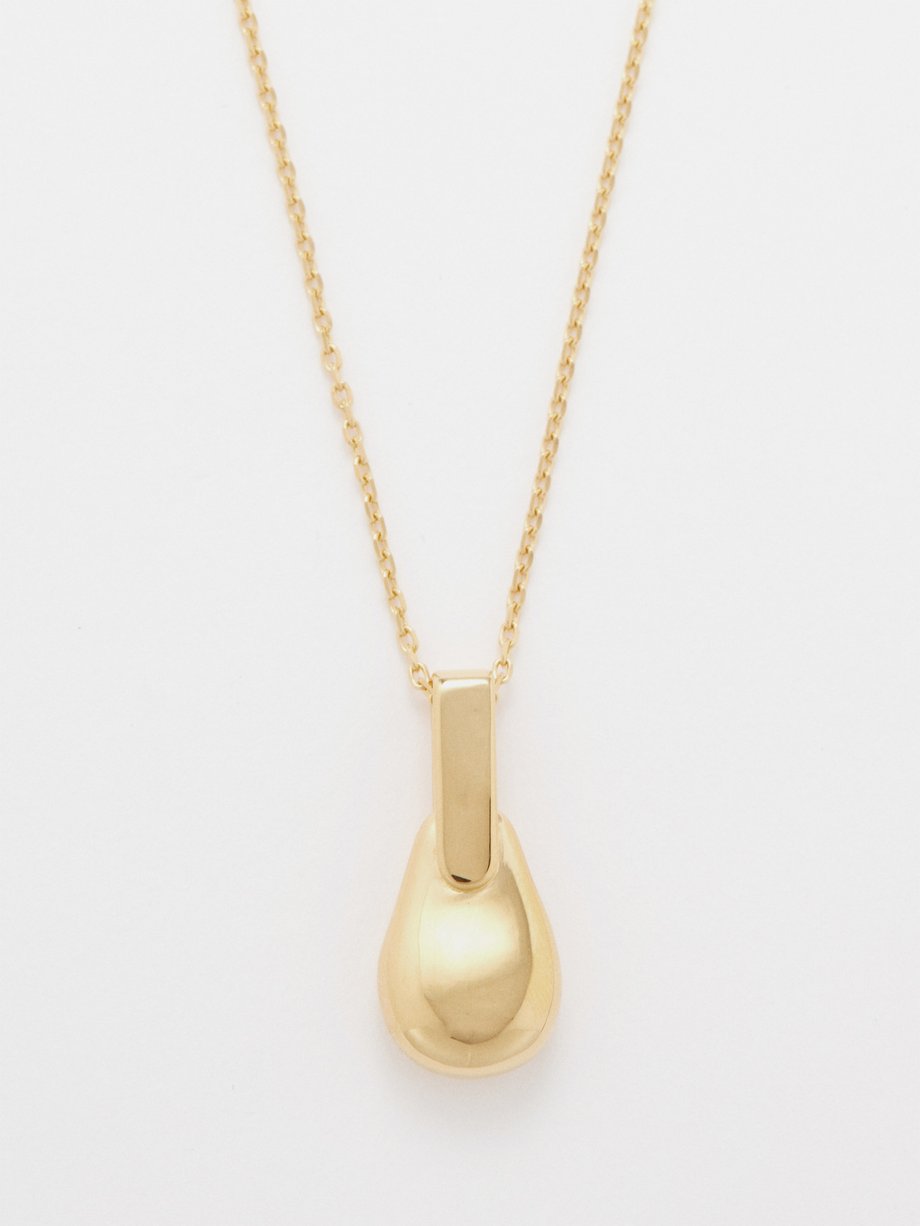 Gold Pebble 14kt gold-vermeil necklace | Otiumberg | MATCHES UK