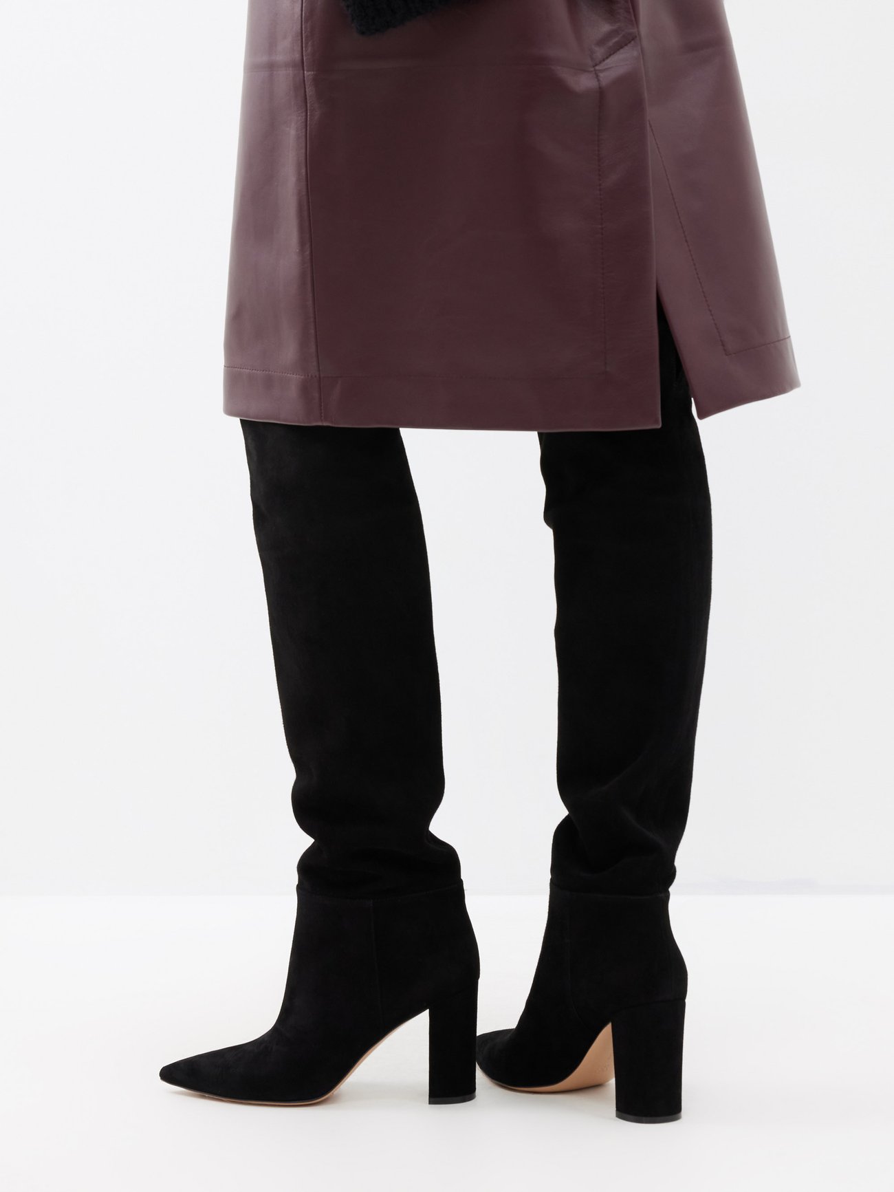 Piper 85 suede knee boots
