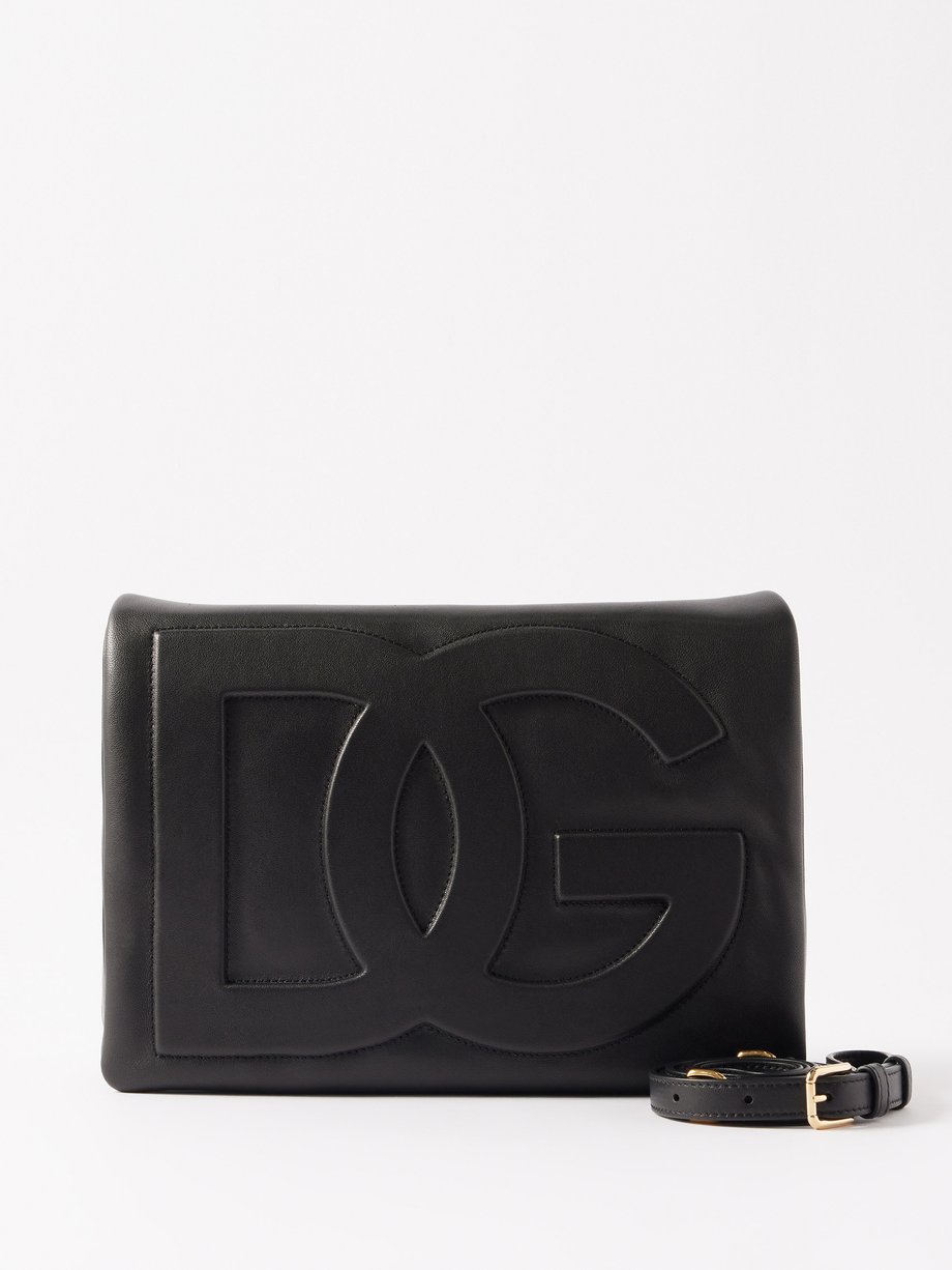 Black Logo-flap leather shoulder bag | Dolce & Gabbana | MATCHESFASHION US