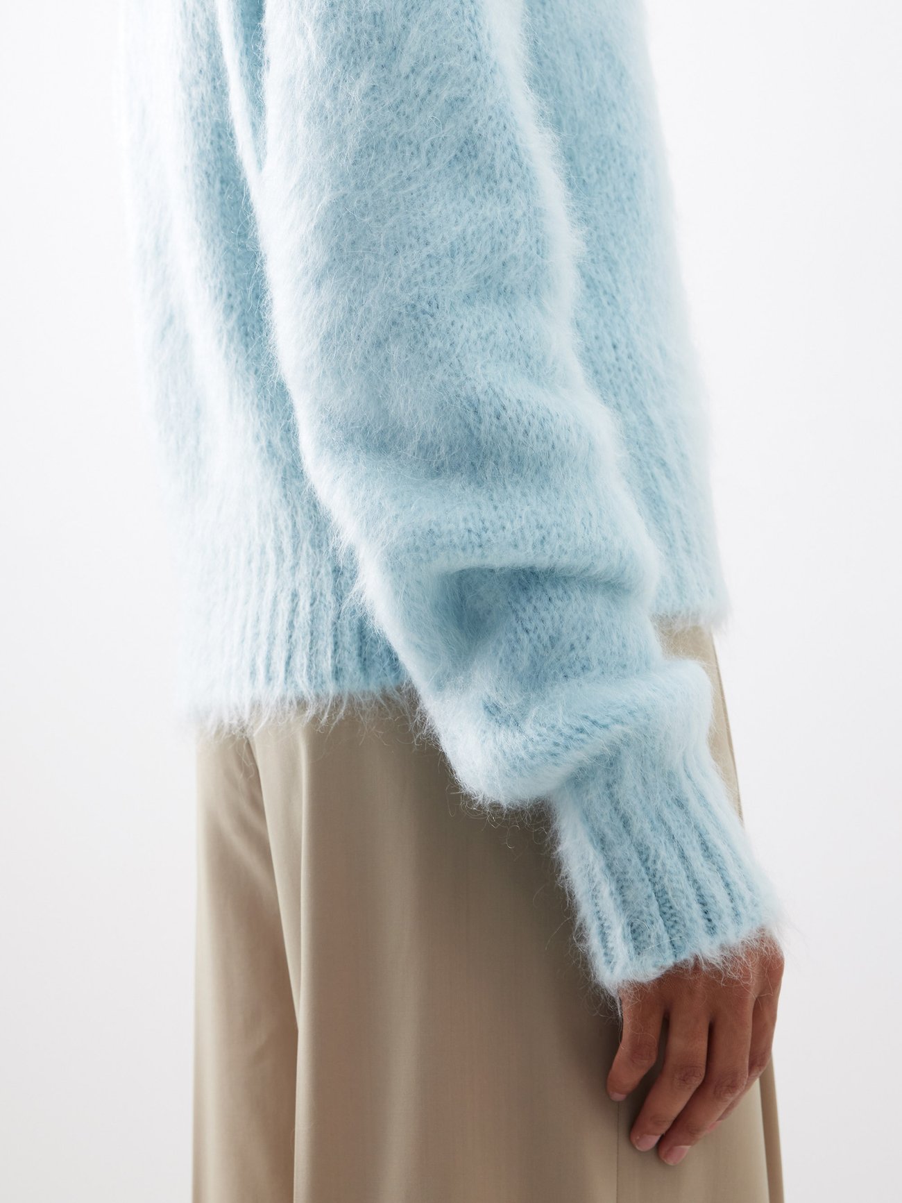 Blue Mohair-blend sweater | SaSuPhi | MATCHESFASHION US