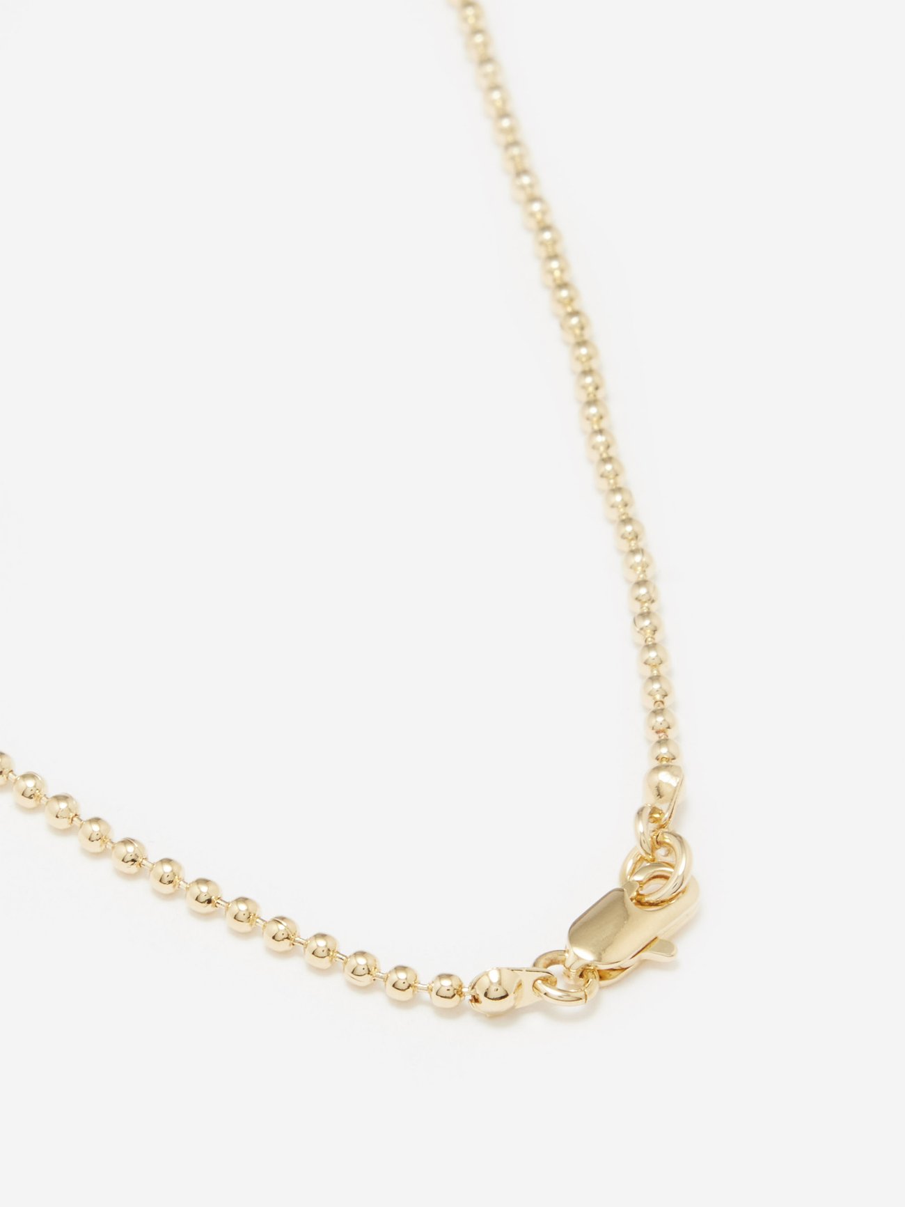 Gold Roccia 14kt gold-plated ball-chain necklace | Laura Lombardi