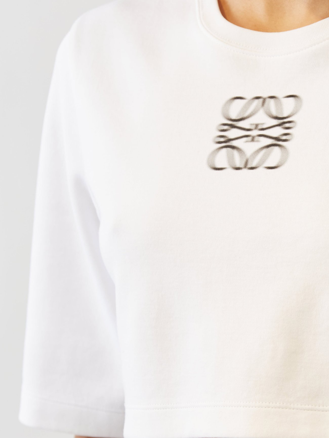 Anagram Cotton Jersey T Shirt in White - Loewe