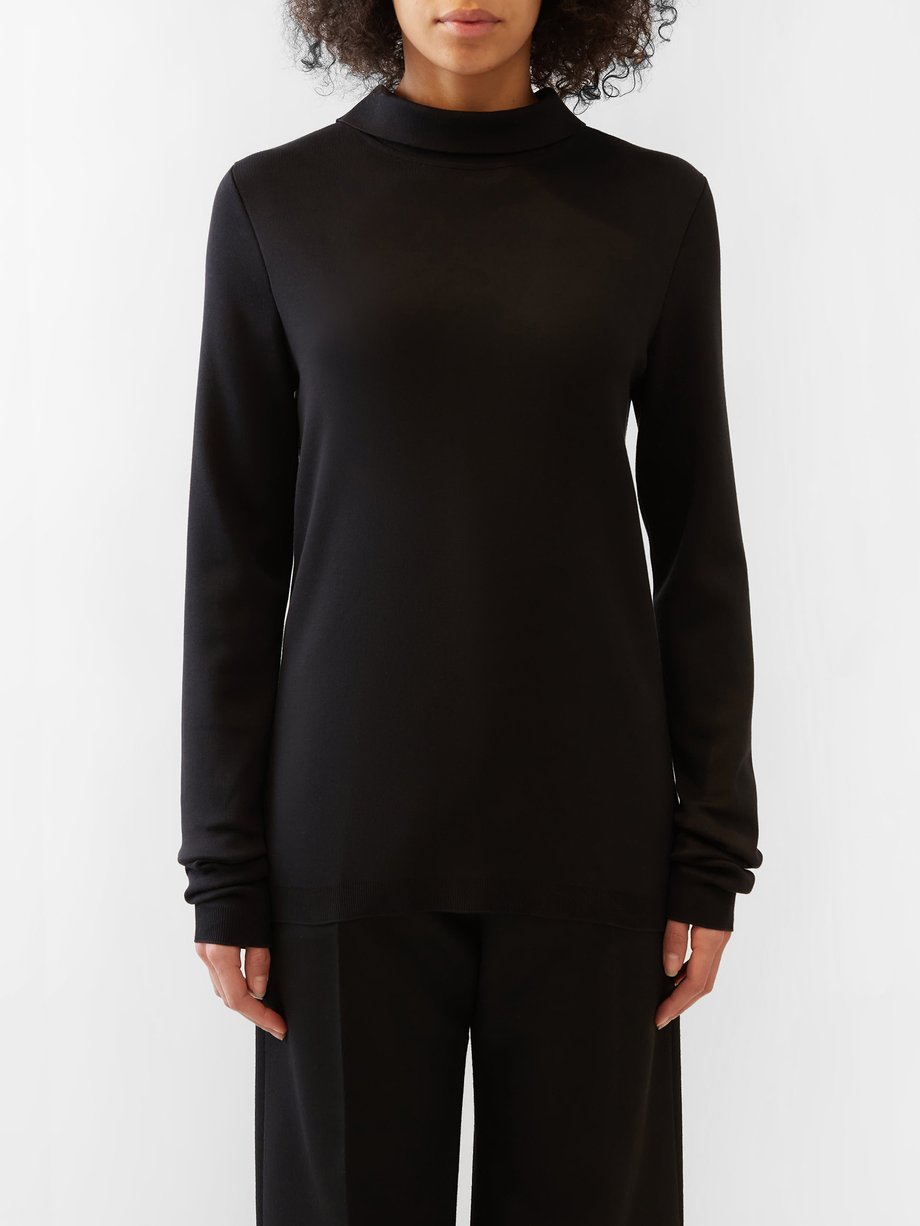 LOEWE Back-to-front silk-blend sweater