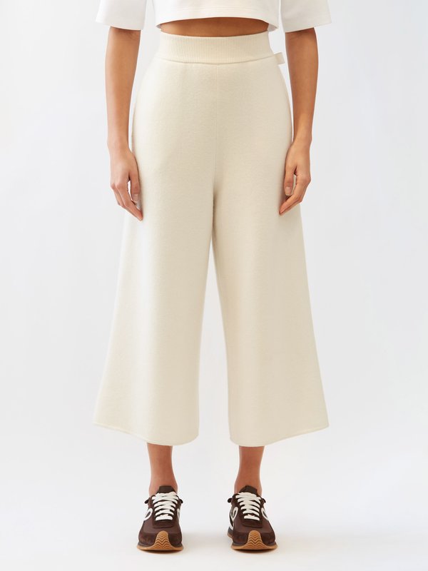 LOEWE Cropped cashmere culottes