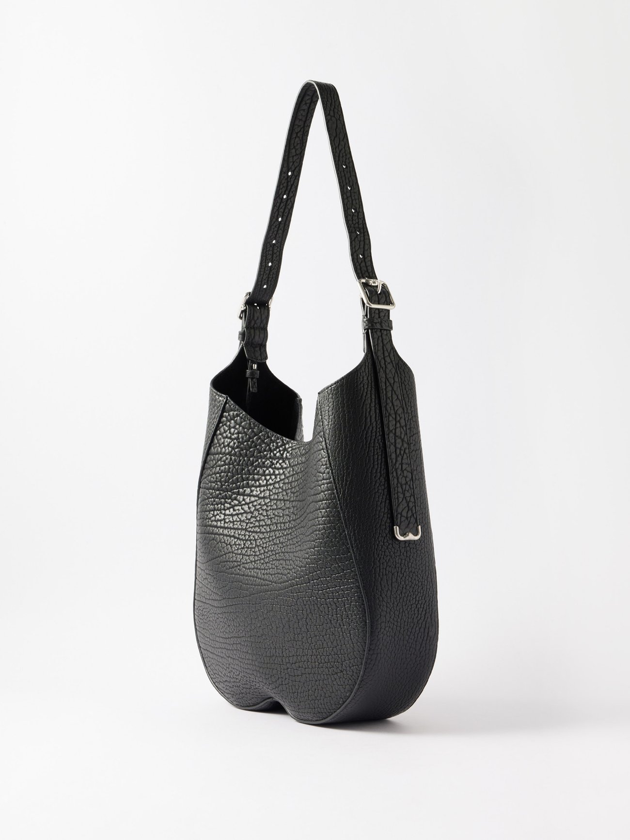 BURBERRY: Chess bag in grained leather - Pearl