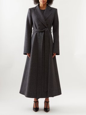 Gabriela Hearst Saunders belted wool-cashmere coat