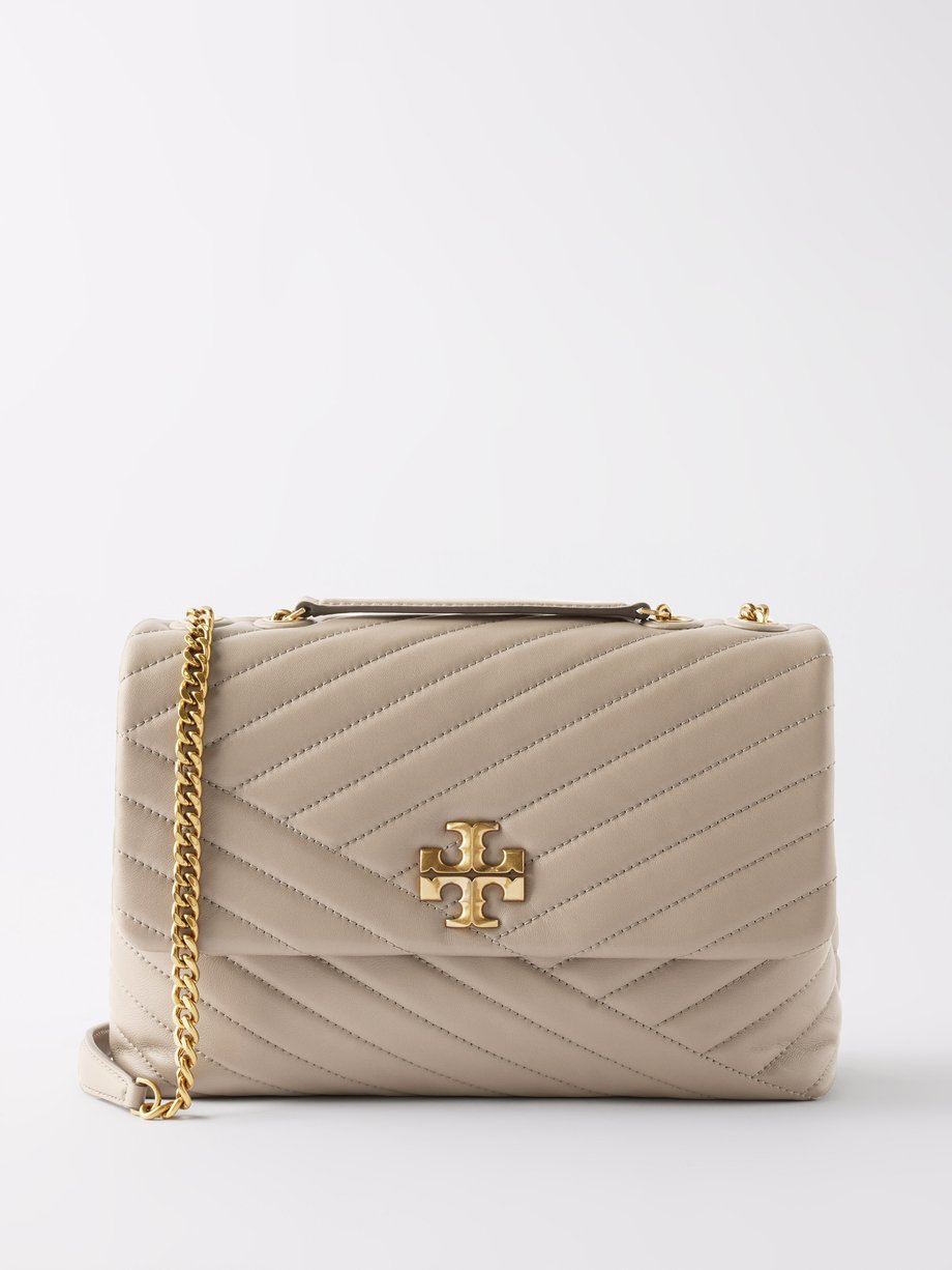 Brown Kira quilted-leather shoulder bag | Tory Burch | MATCHESFASHION UK