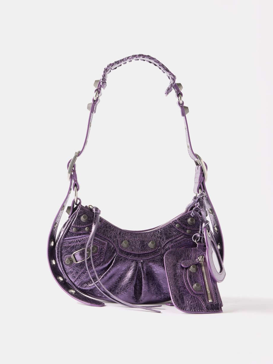 Circular Purple Leather Handbag, Purple Leather Purse, Round Handbag,  Crossbody, Shoulder Bag, Grab Handle, Black Lining, Pockets, Rupertbag -  Etsy