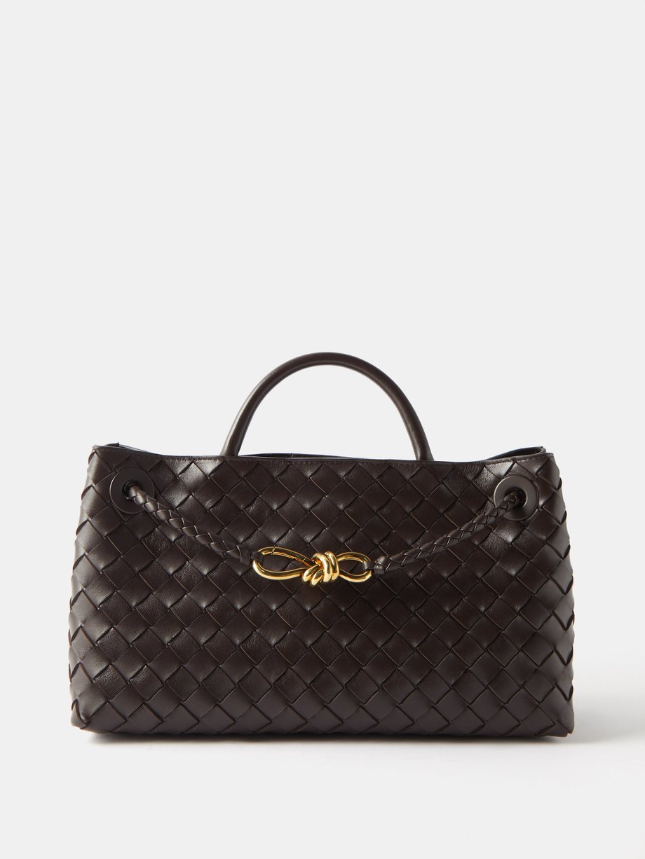 Black Andiamo small Intrecciato-leather handbag | Bottega Veneta ...