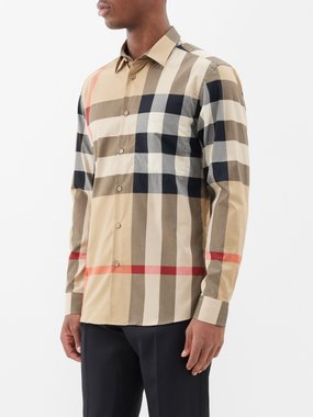Burberry Check cotton-twill shirt