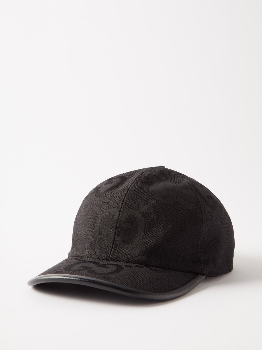 Black GG-jacquard canvas cap | Gucci | MATCHES UK