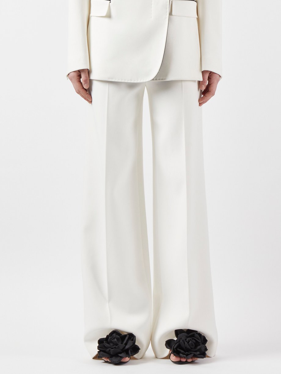 Bufus high-rise cotton pants in white - The Row