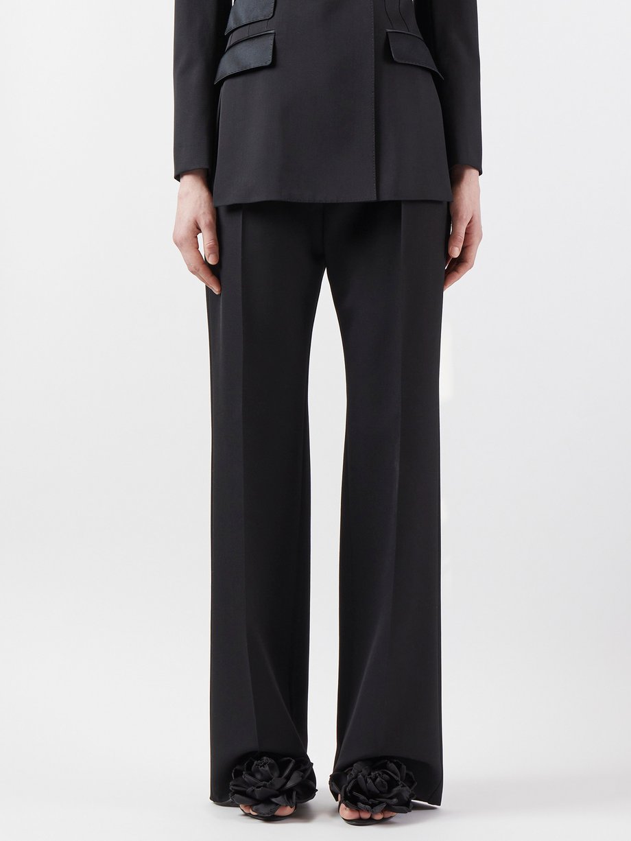 White crepe flared suit trousers| Women | Barbara Bui US