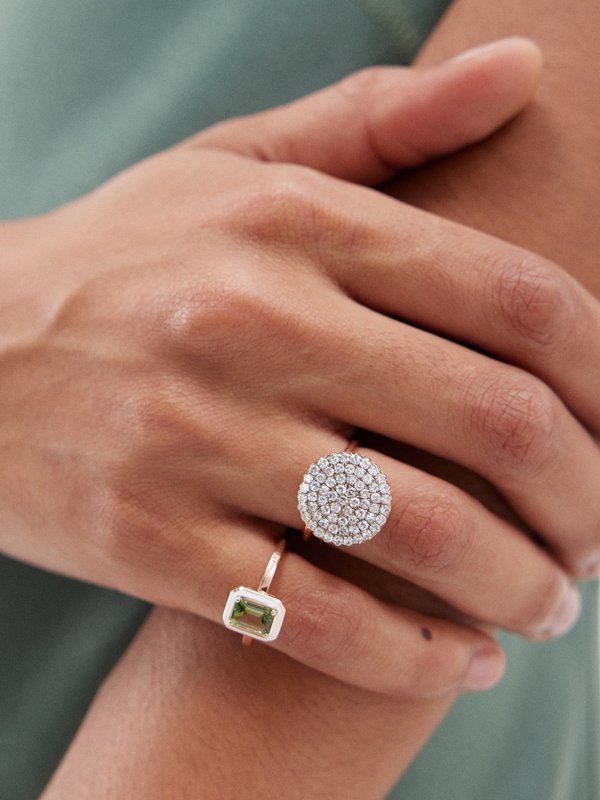 Selim Mouzannar Beirut diamond & 18kt rose-gold ring