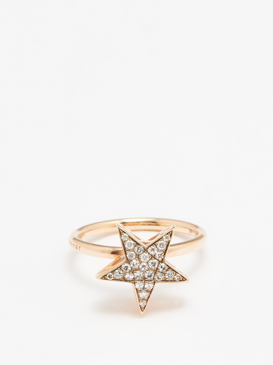 Selim Mouzannar Star diamond & 18kt rose-gold ring