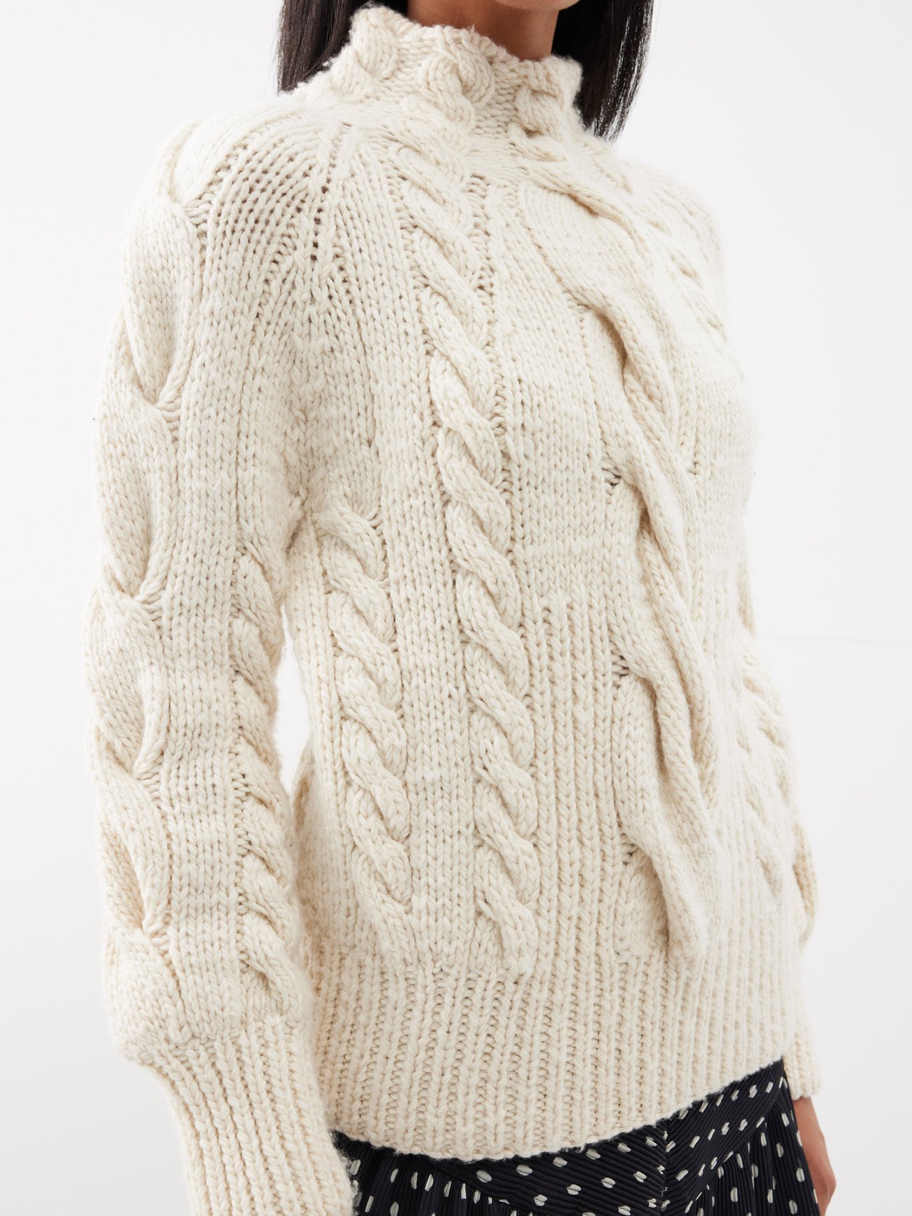 Neutral Luminosity cable-knit wool sweater, Zimmermann