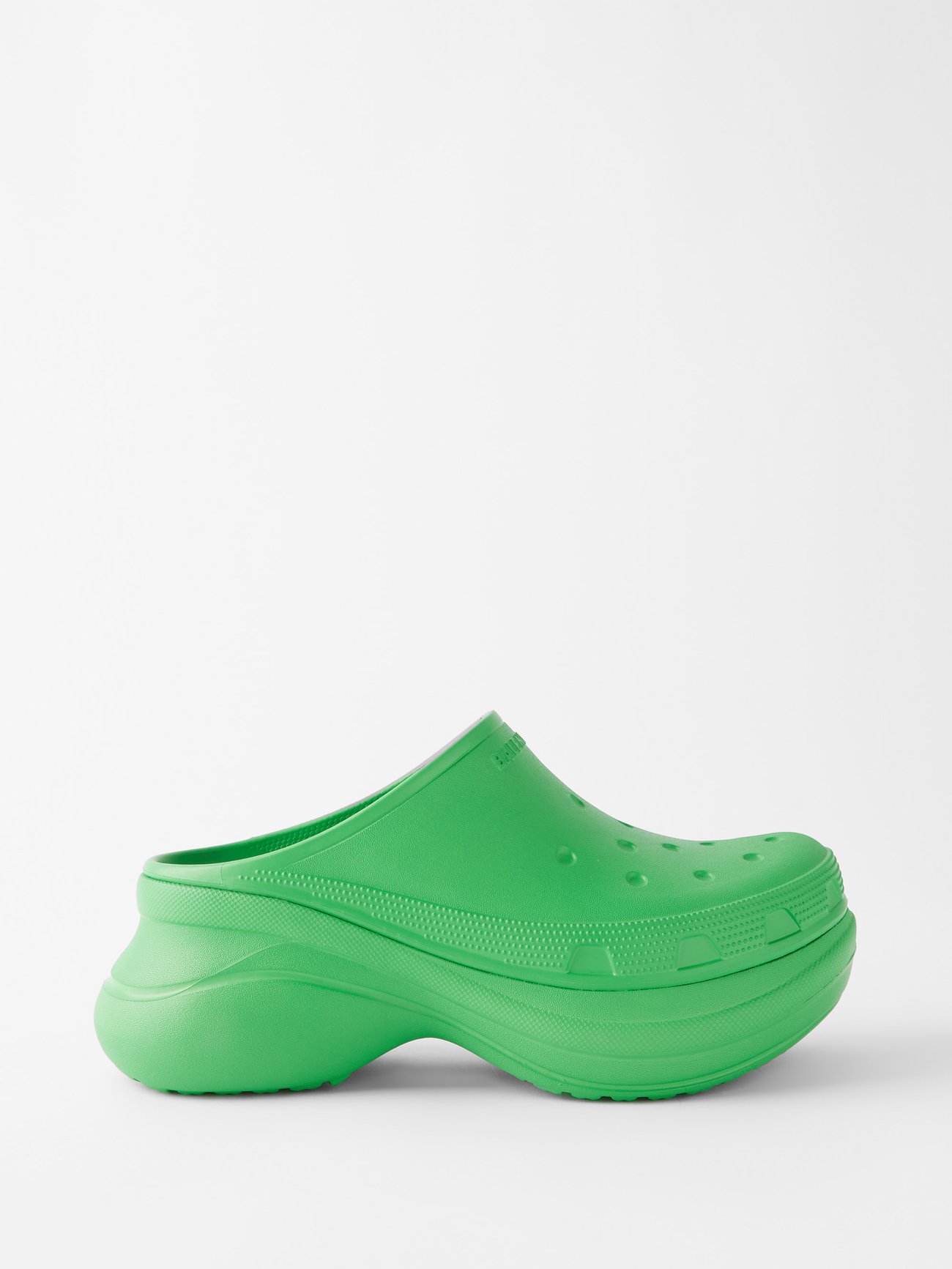 Green X Crocs rubber platform clogs | Balenciaga | MATCHESFASHION UK