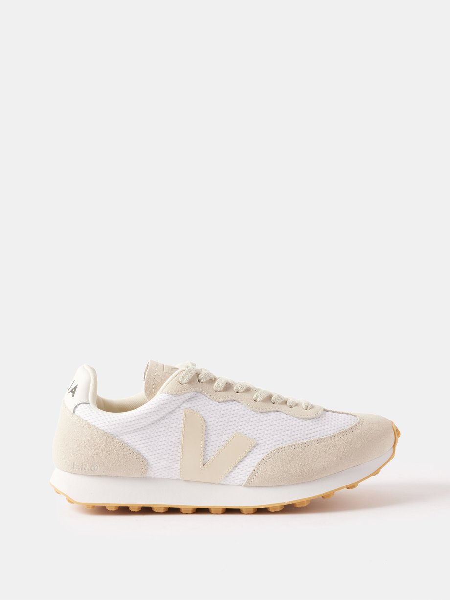 White Rio Branco suede and mesh trainers | Veja | MATCHES UK