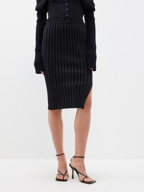 A. Roege Hove A Roege Hove Ara ribbed wool-blend pencil skirt