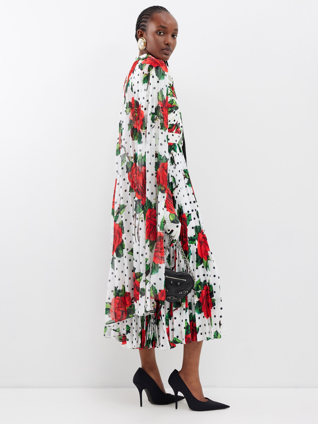 Belted Chiffon Printed Dress - Adored By Alex