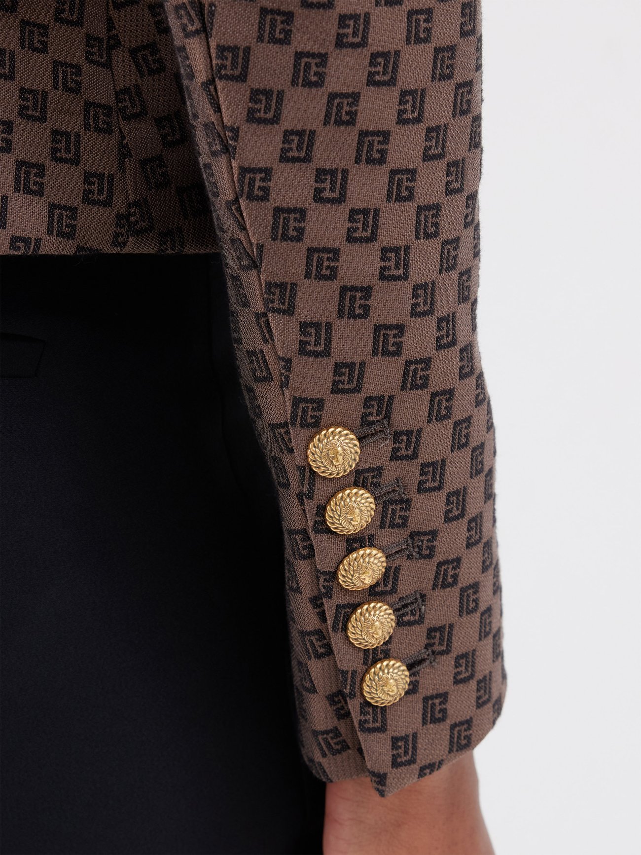 Balmain Mini Monogram Jacquard Blazer