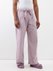 Oversized organic-cotton pyjama trousers