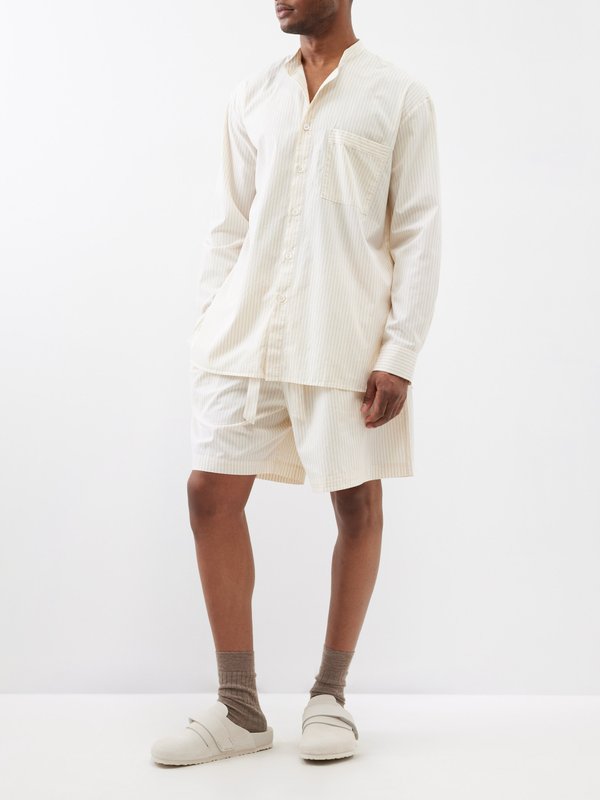 Birkenstock x Tekla (Tekla) Striped oversized organic-cotton pyjama shirt