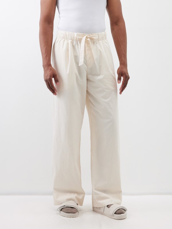 Birkenstock x Tekla Pantalon de pyjama en coton biologique rayé