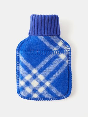 Burberry Check wool hot water bottle