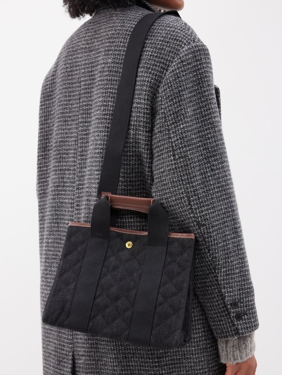Black Traversee small quilted-denim tote bag | Rue De Verneuil | MATCHES UK
