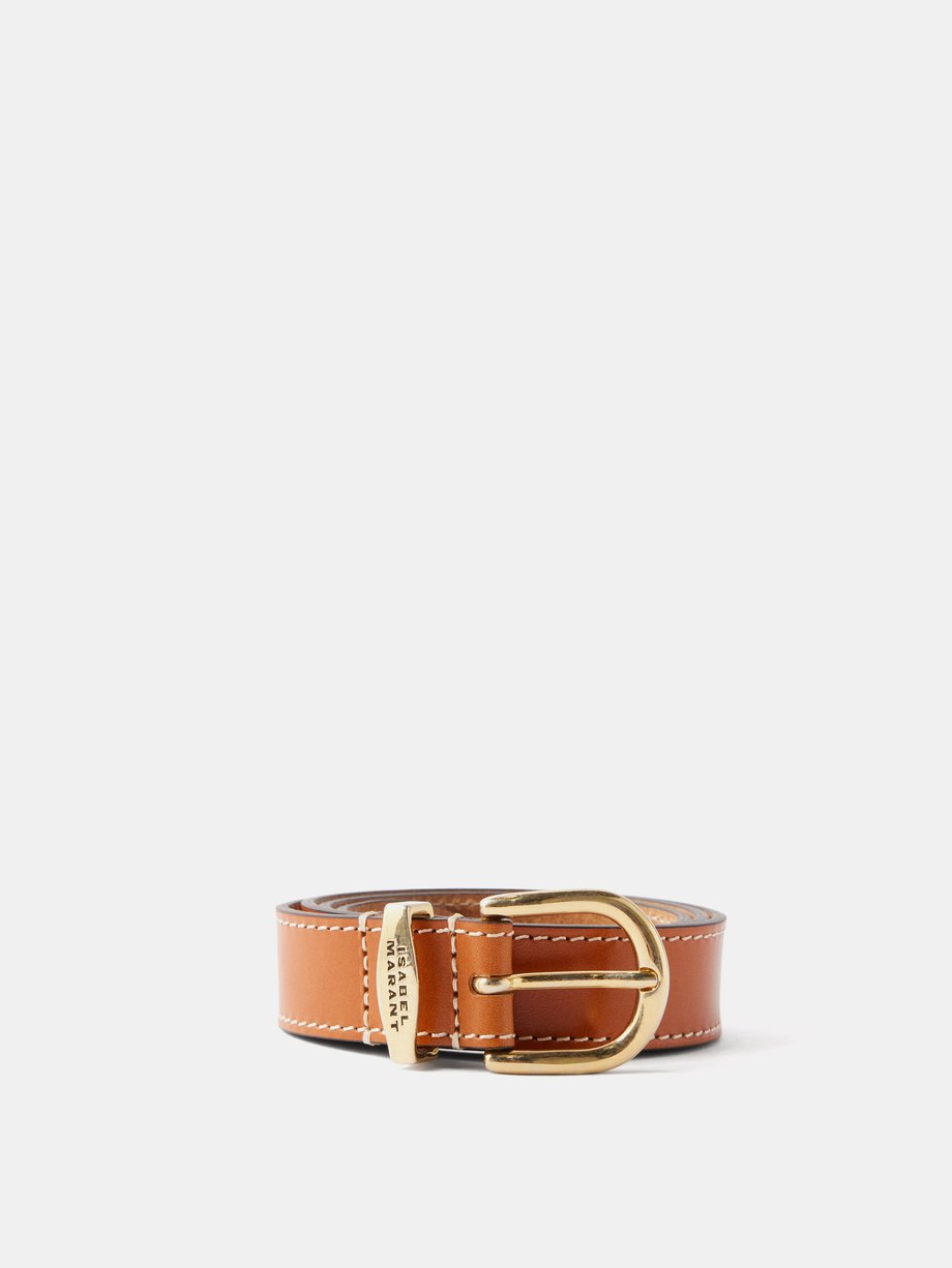 Brown Zadd leather belt | Isabel Marant | MATCHES UK